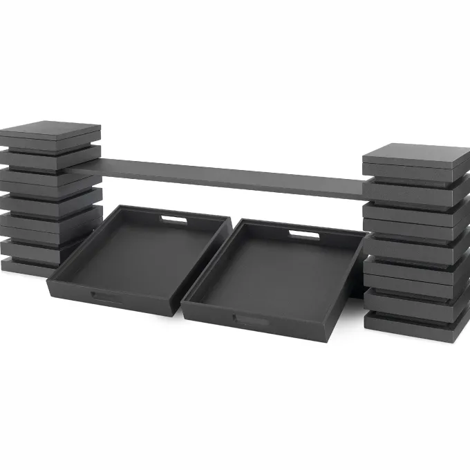 Kit Présentoir Buffet Cubic® 2 Niveaux avec 2 Plateaux 40 x 40 cm - Pujadas