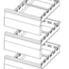 Kit Tiroir 3 x GN 1/1 pour Table Réfrigérée Série 700 - AFI Collin Lucy