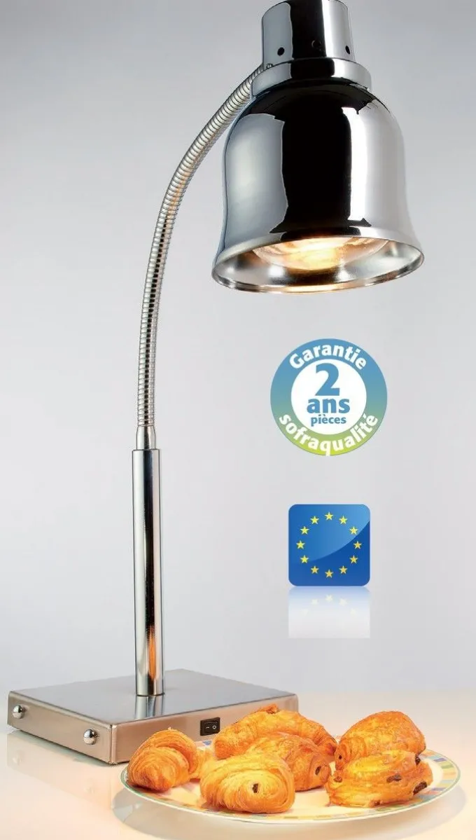 Lampe chauffante sur pied - Chromée - 250 W - Sofraca