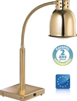 Lampe chauffante sur pied - Cuivrée Jaune - 250 W - Sofraca