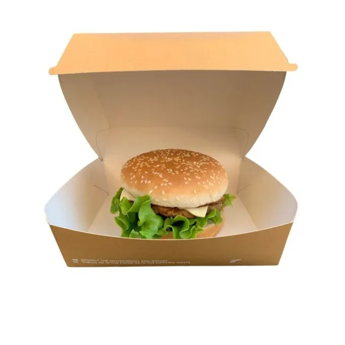 Large Boite Bio à Hamburger - Lot de 300 - SDG