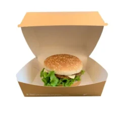 Large Boite Bio à Hamburger 16x16cm - Lot de 50 - SDG