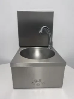 Lave-Mains Inox Cuve Ronde Ø 255 mm avec Dosseret - L2G