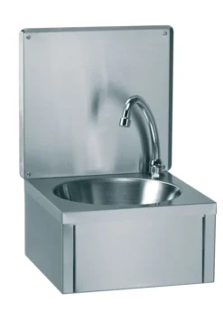 Lave Mains Inox Mural avec Dosseret et Distributeur Savon