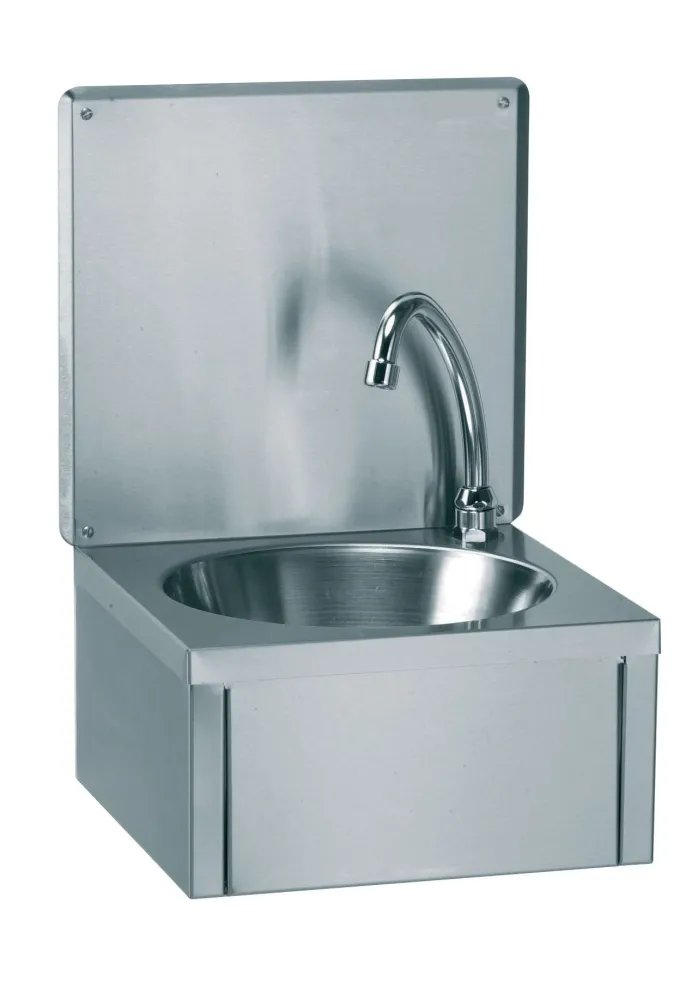 Lave-mains inox mural avec dosseret -Nosem