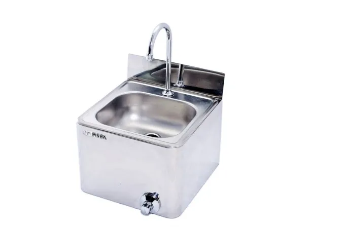 Lave-Mains Mural Cuve Carrée Inox - By Pinha