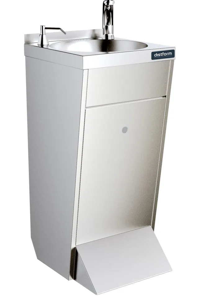 Lave-Mains sur Piètement en Inox avec un Robinet Électronique - Distform