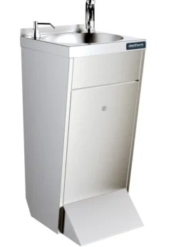Lave-Mains sur Piètement en Inox avec un Robinet Électronique et un Distributeur de Savon - Distform