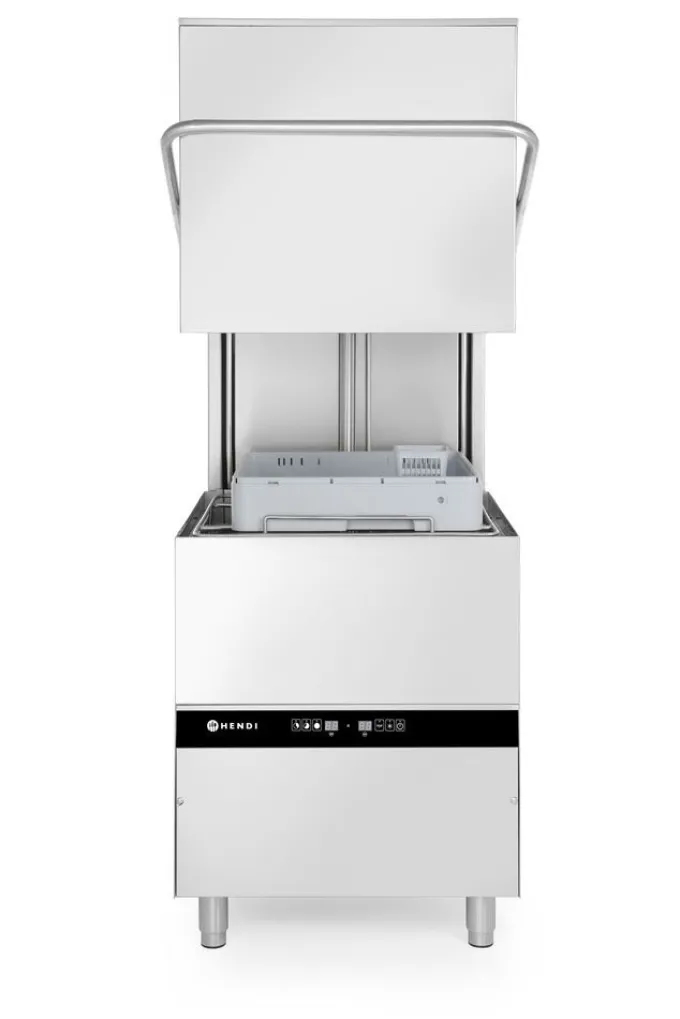 Lave-Vaisselle à Capot Gamme Kitchen Line Doseur Détergent et Pompe de Vidange - Hendi