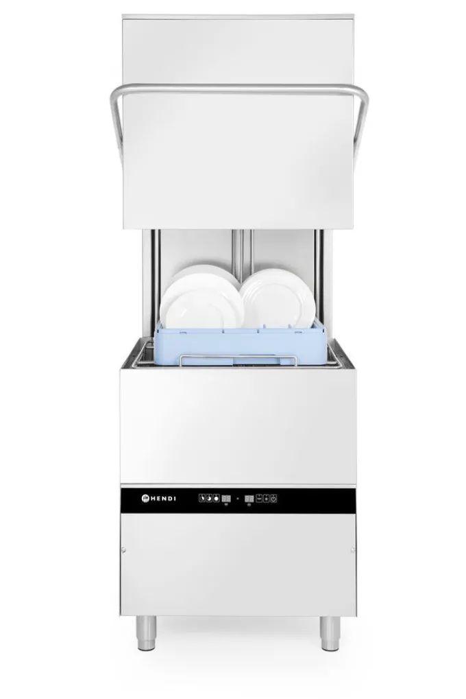 Lave-Vaisselle à Capot Gamme Kitchen Line Doseur Détergent et Pompe de Vidange - Hendi