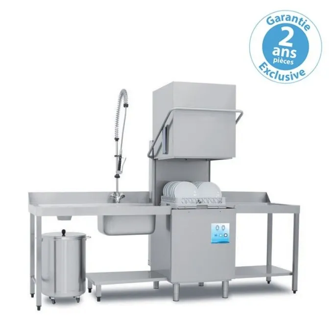 Lave-Vaisselle à Capot Professionnel avec Affichage Digital - Panier 500 x 500 mm - Elettrobar