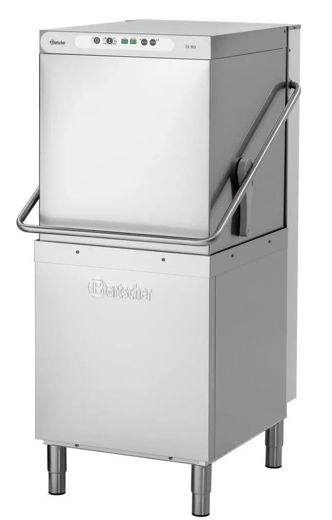 Lave vaisselle à capot professionnel panier 500X500 mm - 4 Programmes - Bartscher