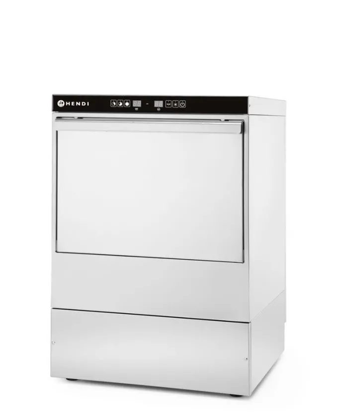 Lave-vaisselle commande électronique Panier 500x500 - 400V/6600W - Hendi