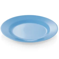 Lot de 12 Assiettes en Mélamine bleu Ø 230 mm - Was Germany