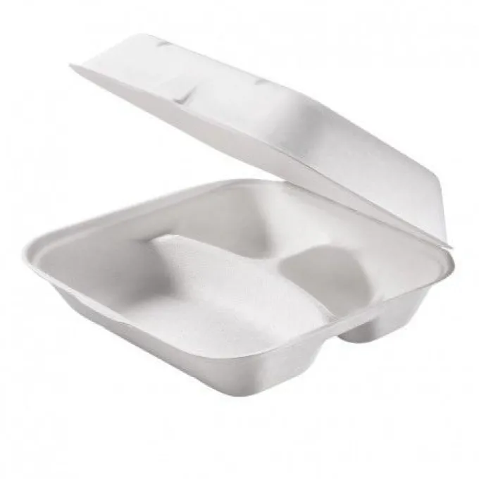 Lot de 125 Boîtes Alimentaires 3 Compartiments - SDG