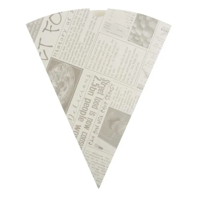 Lot de 1000 Cornets à Frites en Papier Recyclable et Biodégradable