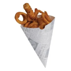 Lot de 1000 Cornets à Frites en Papier Recyclable et Biodégradable