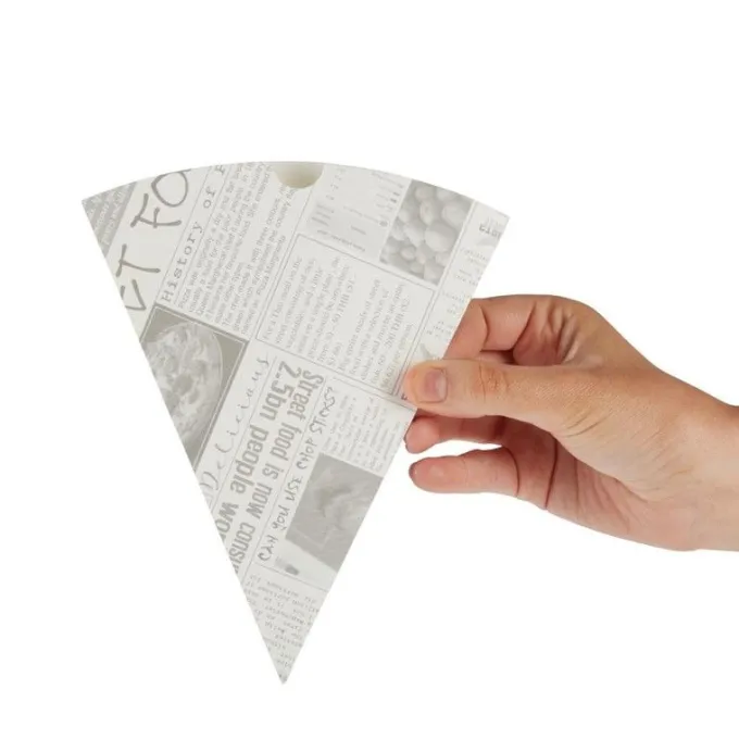 Lot de 1000 Cornets à Frites en Papier Recyclable et Biodégradable