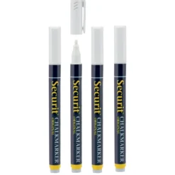 Lot de 4 Feutres-craie à encre liquide - Taille de mine 1-2mm - Securit