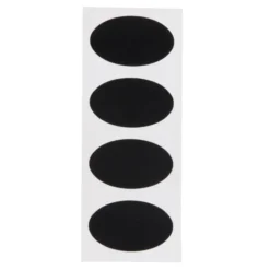 Lot de 8 mini ardoises auto-adhésives - Forme ovale - Securit