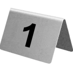 Lot de numéros de table en inox Olympia de 1 à 10