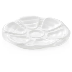 Lot de 6 Plateaux a huitres en Porcelaine Ø 250 mm - Was Germany