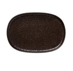 Lot de 4 plateaux en Grès Marron métallisé L 330 mm l 230 mm H 30 mm - Was Germany