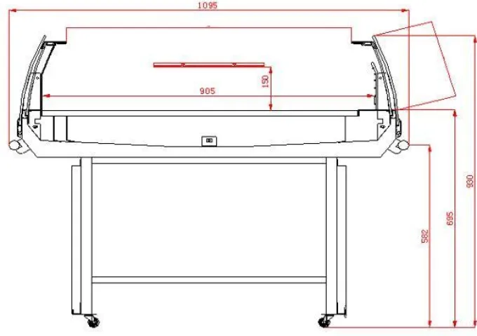 Îlot de Refroidissement avec Couvercle en Verre - 190 LTR - Combisteel