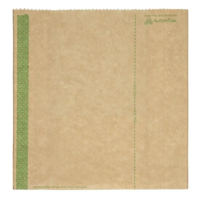 Lot de 500 Sachets Panini Kraft Compostables - Vegware