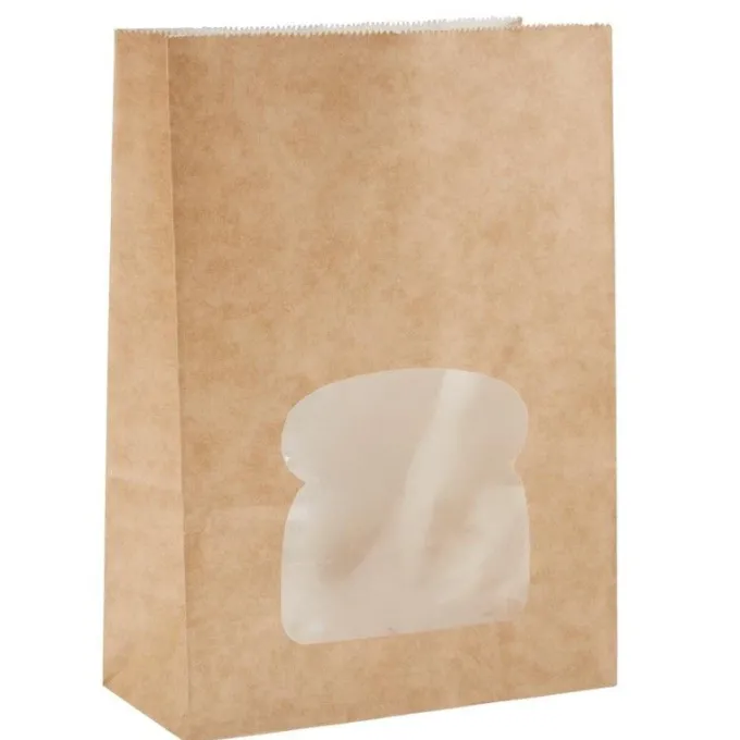 Lot de 250 sacs sandwich Kraft Recyclable avec Fenêtre - Colpac