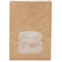 Lot de 250 sacs sandwich Kraft Recyclable avec Fenêtre - Colpac