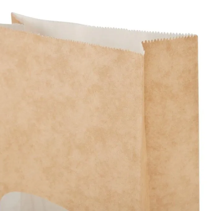 Lot de 250 sacs sandwich Kraft Recyclable avec Fenêtre - Colpac