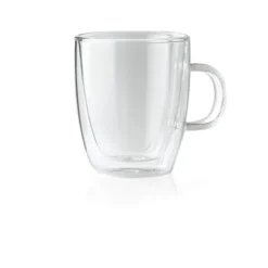 Lot de 2 Verres à thé en Verre H 107 mm Ø 65 mm - Was Germany