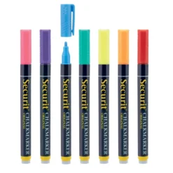 Lots de 7 Feutres-craie à encre liquide coloré - Taille de mine 1-2mm - Securit