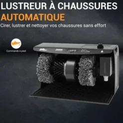 LUSTREUR A CHAUSSURES 2 BROSSES + DECROTTEUR-L2G