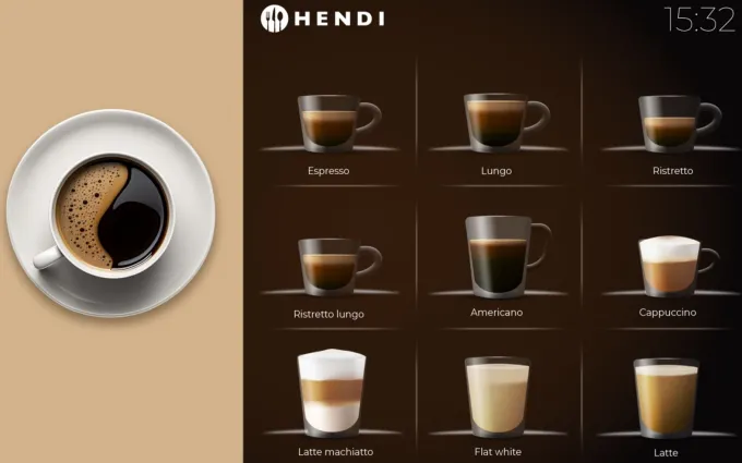Machine à Café Automatique - 2 Tasses - 6L - Hendi