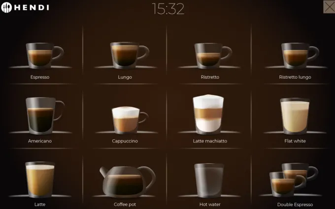Machine à Café Automatique - 2 Tasses - 6L - Hendi