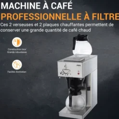 Machine à Café Électrique - 2 Pichets en Verre x 1.8L - L2G