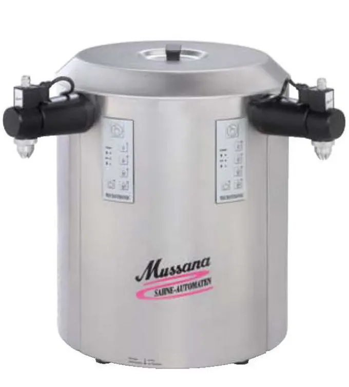 Machine à Chantilly DUO 2 x 6 Litres - Panneaux de Commande entre les Robinets - Mussana