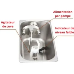 Machine à Glace à l'Italienne sur Roulettes - 2 Parfums + Panachage - 80 L/h - Spaceman