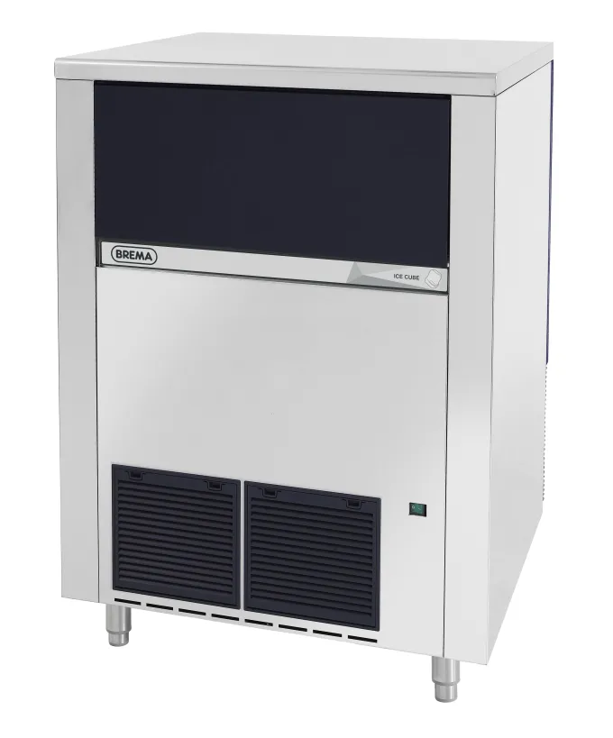 Machine à Glacons Pleins 134kg/24h Réserve 65kg - Eau - Brema