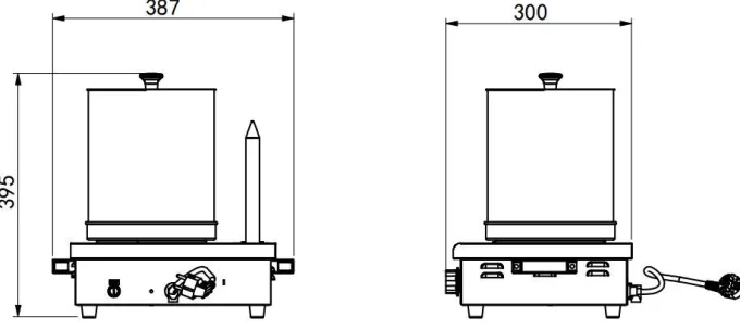 Machine à Hot Dog - 2 Plots Chauffe-Pains - Combisteel