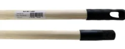 Manche Balai-Bois-130Cm-Embout Plastique Pas Vis Français - Guialto