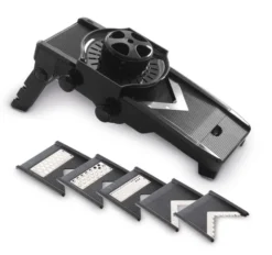 Mandoline en V - Avec Poussoir - 5 Lames Inox - Hendi
