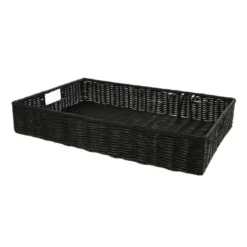 Manne Polypropylène Noire Carita 60X40 Lot de 8 - Prolinea
