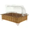 Manne Rectangle Rustica + Cloche Transparente Lot de 2 - Prolinea