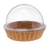 Manne Ronde Rustica + Cloche Transparente Lot de 2 - Prolinea