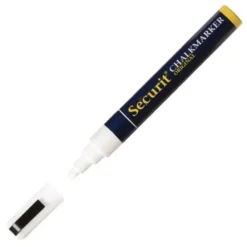 Marqueur Craie Effaçable pour Ardoise Securit 6 mm Blanc - Securit