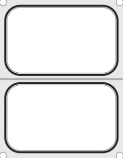 Matrice de scellage 2x récipients 178x113 mm - Hendi