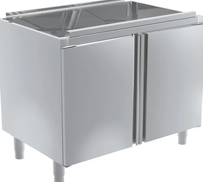 Meuble avec Portes Battantes pour Plans de Travail avec Bac Profondeur 700mm - Distform